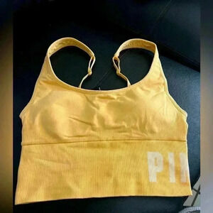 PINK NATION SPORT YELLOW NO WIRE SIZE SMALL